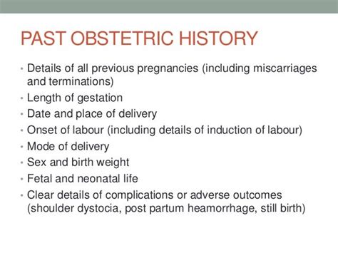 midas medical abbreviation ob|The Obstetric History .